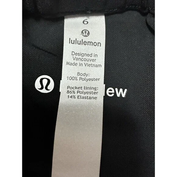 Lululemon Women’s On The Fly Black Skirt Size 6 - Picture 3 of 4